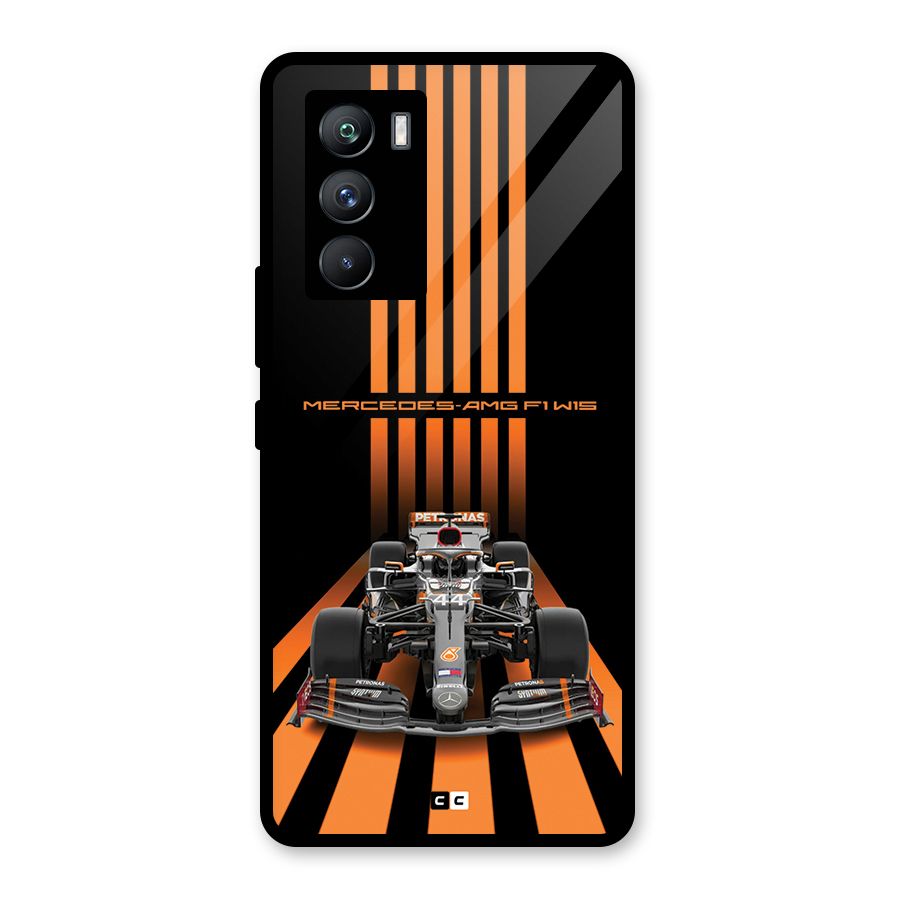 Supercar On Track Glass Back Case for Vivo iQOO 9 SE