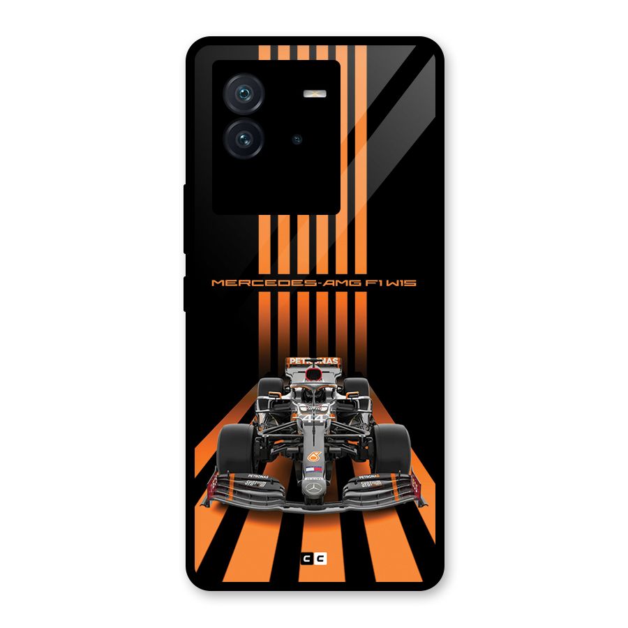 Supercar On Track Glass Back Case for Vivo iQOO Neo 6 5G