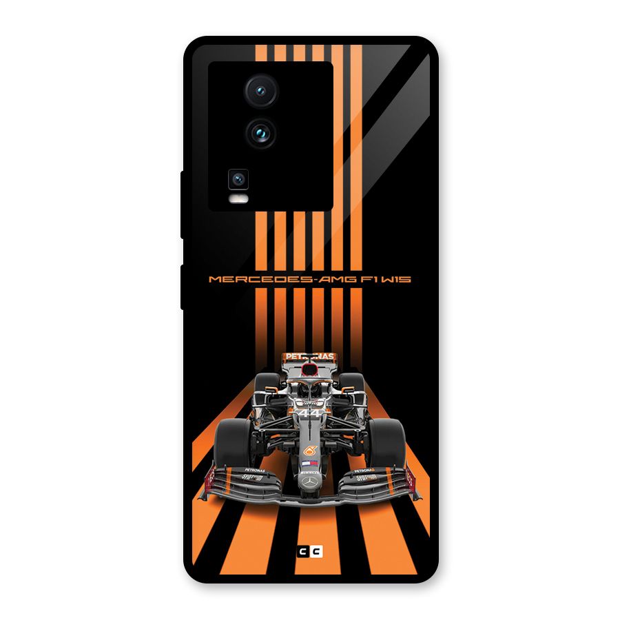 Supercar On Track Glass Back Case for Vivo iQOO Neo 7