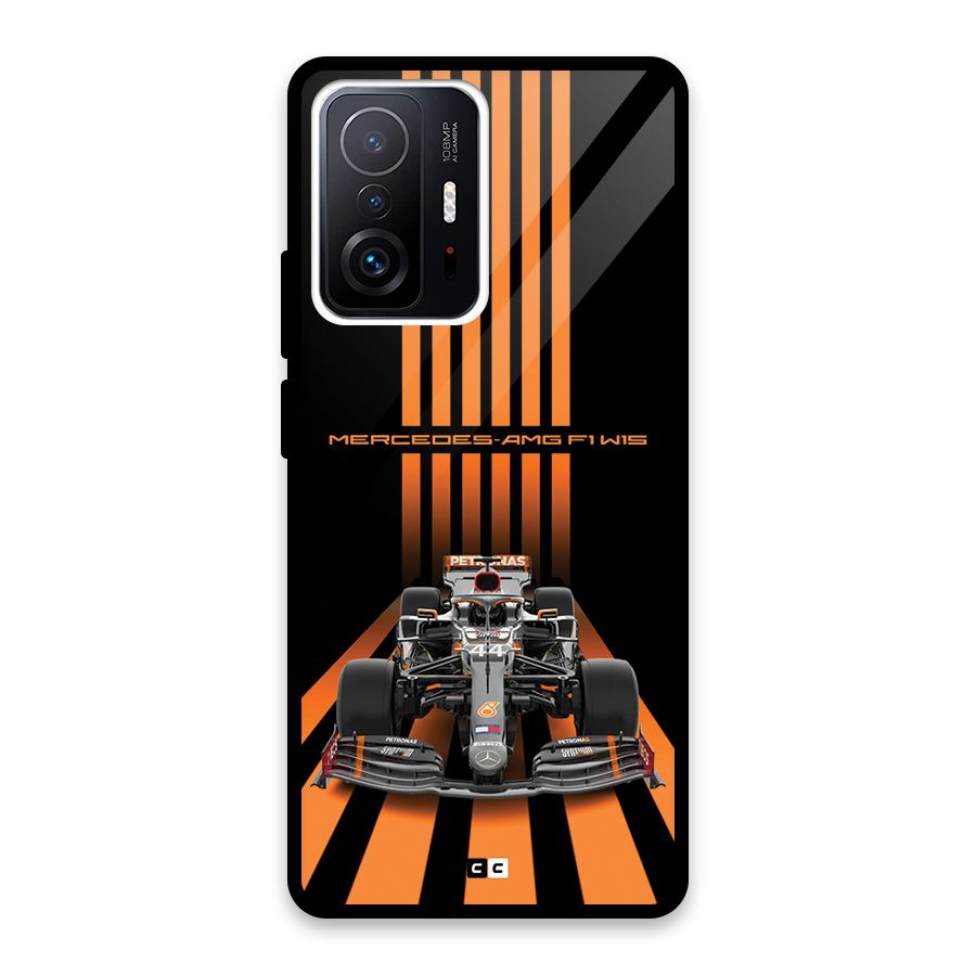 Supercar On Track Glass Back Case for Xiaomi 11T Pro