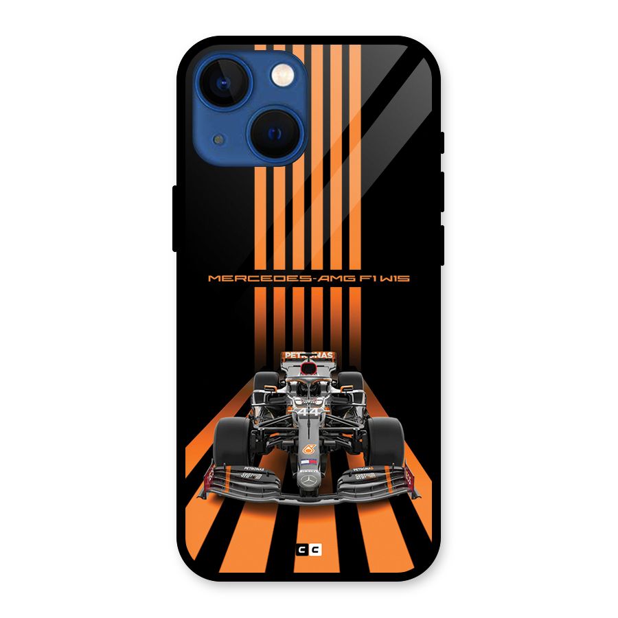 Supercar On Track Glass Back Case for iPhone 13 Mini