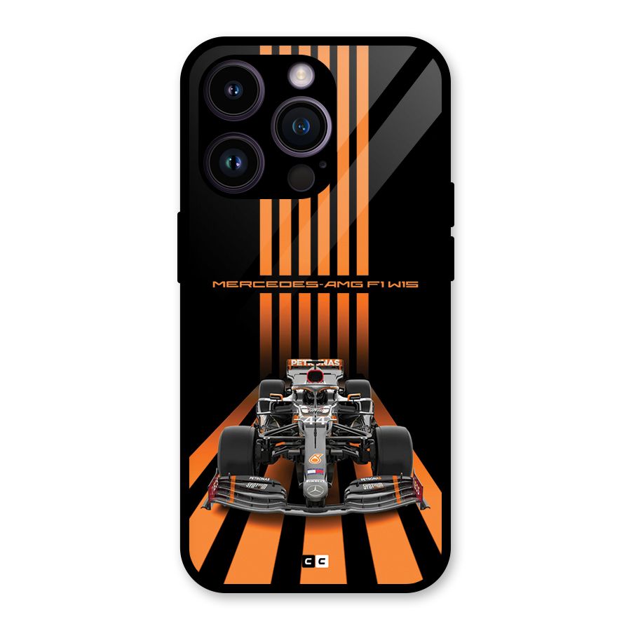 Supercar On Track Glass Back Case for iPhone 14 Pro