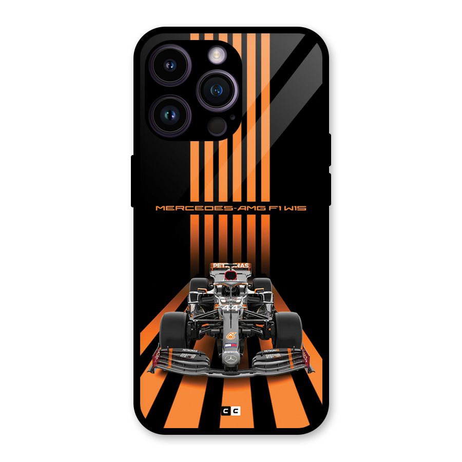 Supercar On Track Glass Back Case for iPhone 14 Pro Max