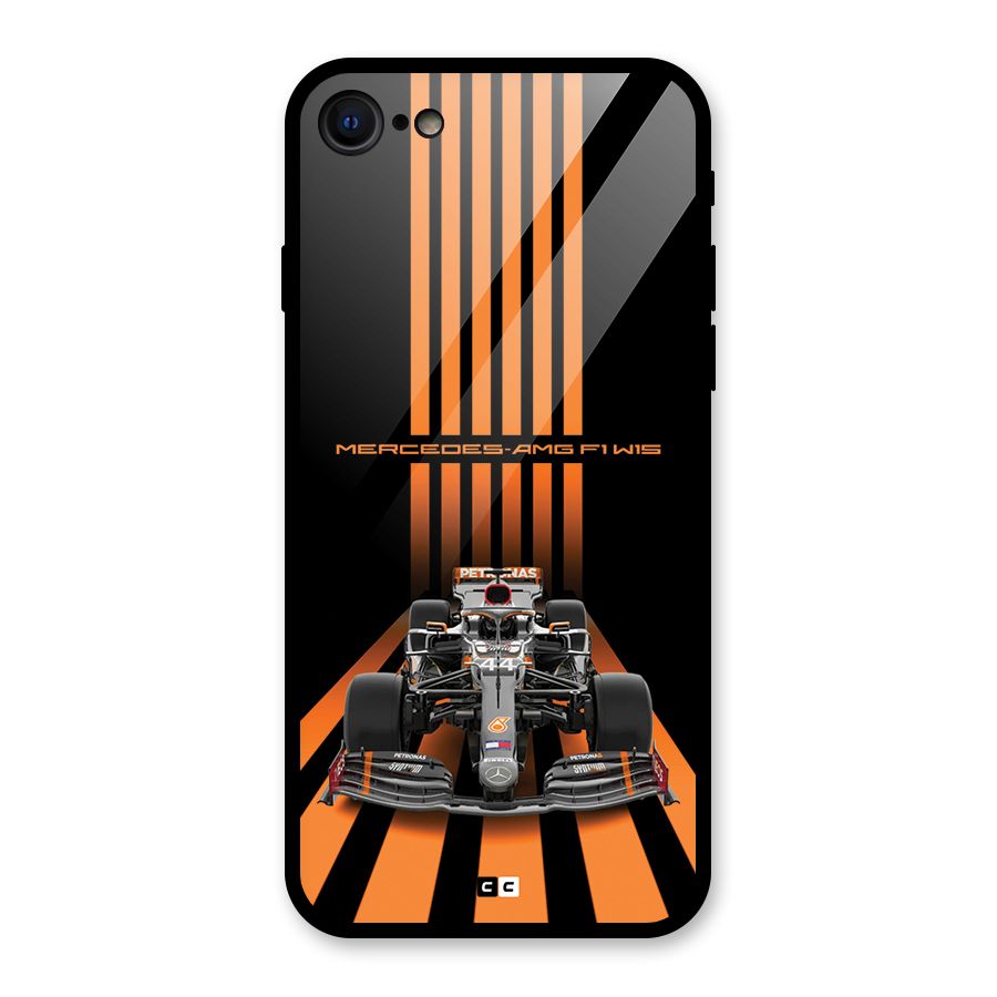 Supercar On Track Glass Back Case for iPhone 8