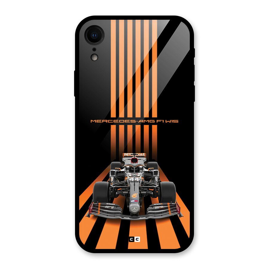 Supercar On Track Glass Back Case for iPhone XR