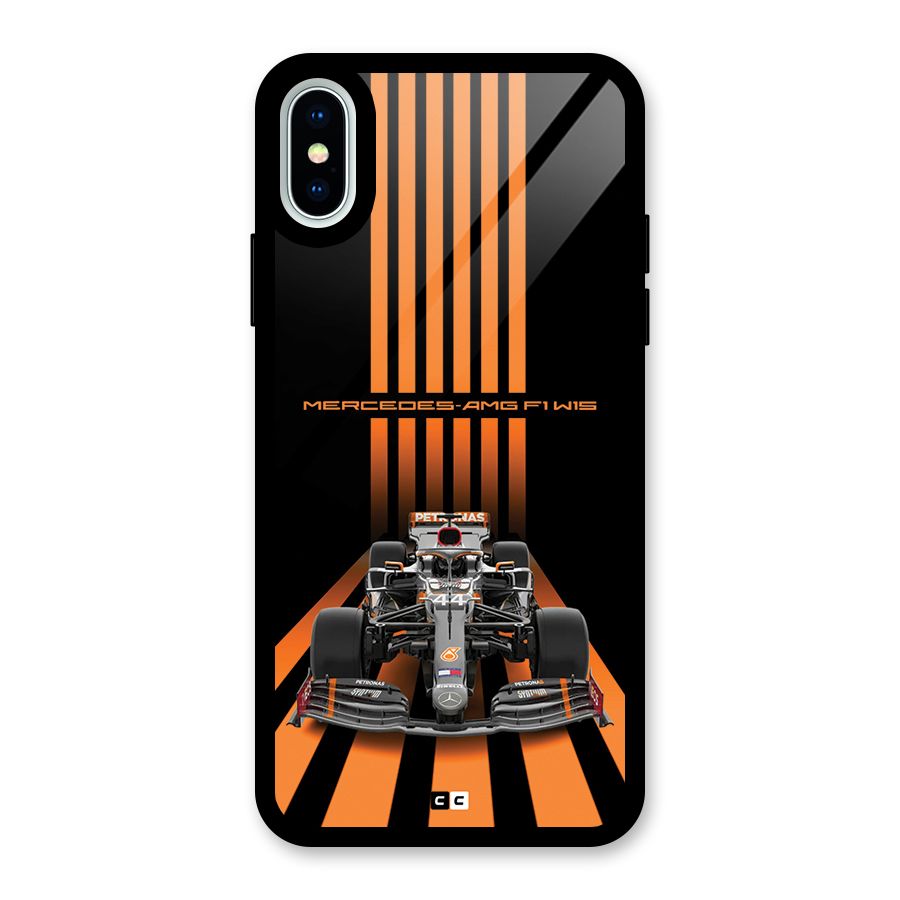 Supercar On Track Glass Back Case for iPhone XS