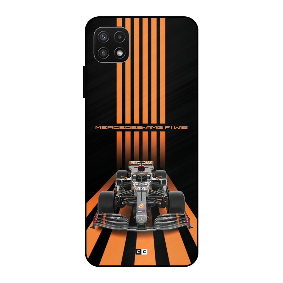 Supercar On Track Metal Back Case for Galaxy A22 5G