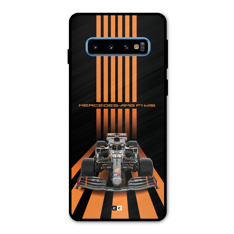 Supercar On Track Metal Back Case for Galaxy S10