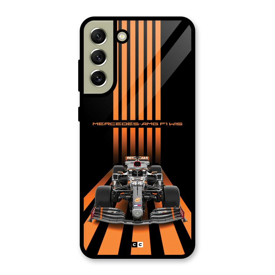 Supercar On Track Metal Back Case for Galaxy S21 FE 5G (2023)
