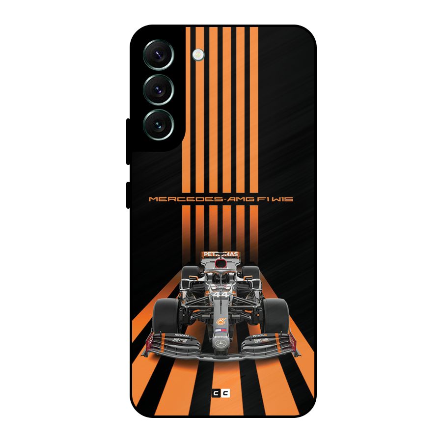 Supercar On Track Metal Back Case for Galaxy S22 Plus 5G