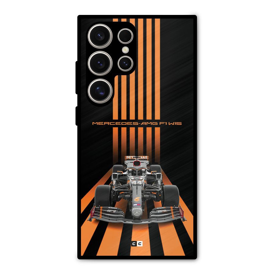 Supercar On Track Metal Back Case for Galaxy S24 Ultra