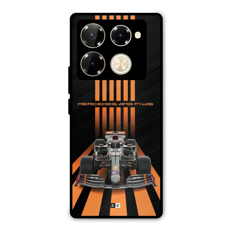 Supercar On Track Metal Back Case for Infinix Note 40 Pro Plus