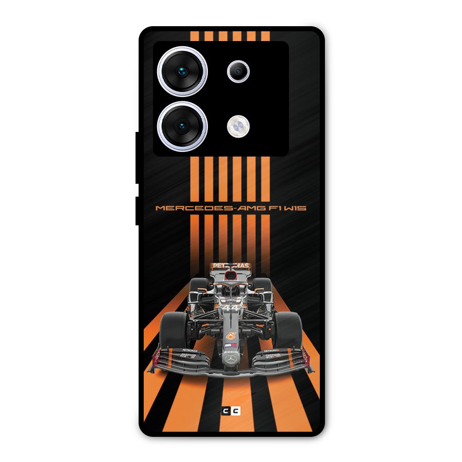 Supercar On Track Metal Back Case for Infinix Zero 30 5G