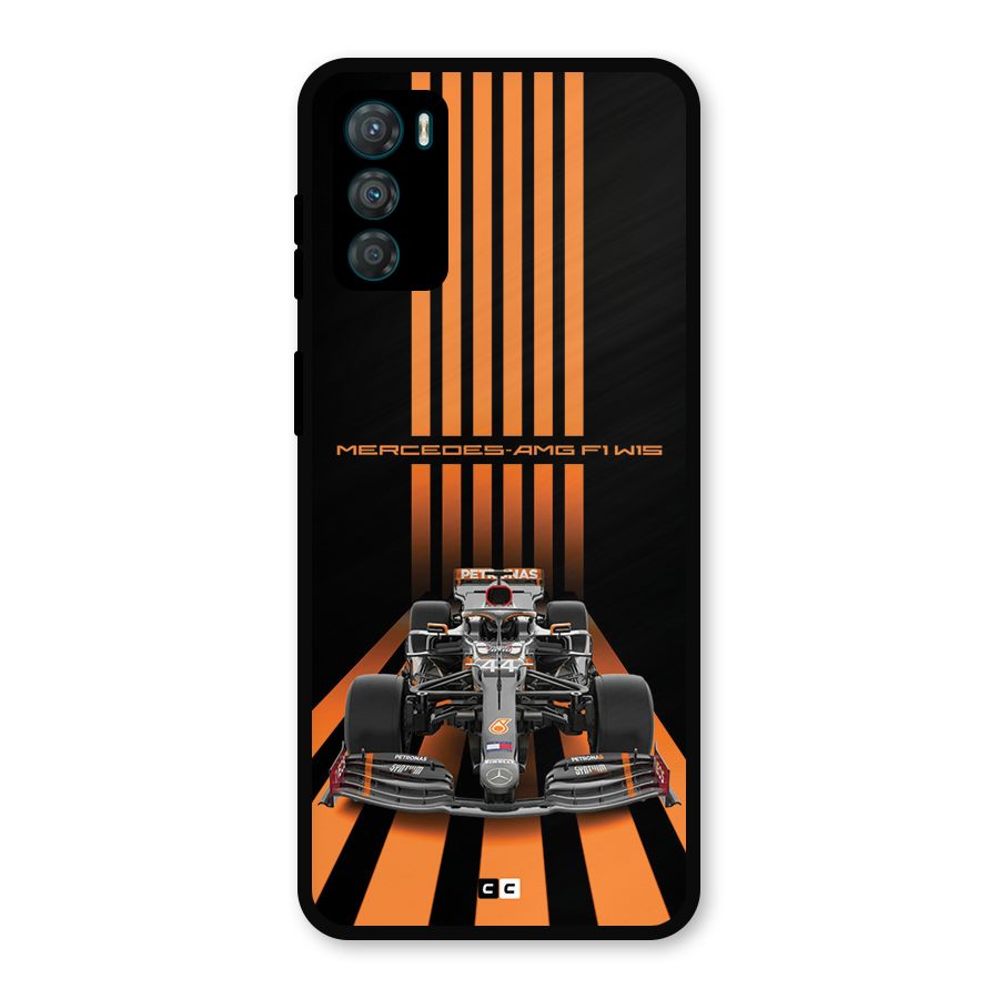 Supercar On Track Metal Back Case for Moto G42