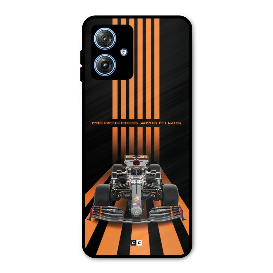 Supercar On Track Metal Back Case for Moto G54
