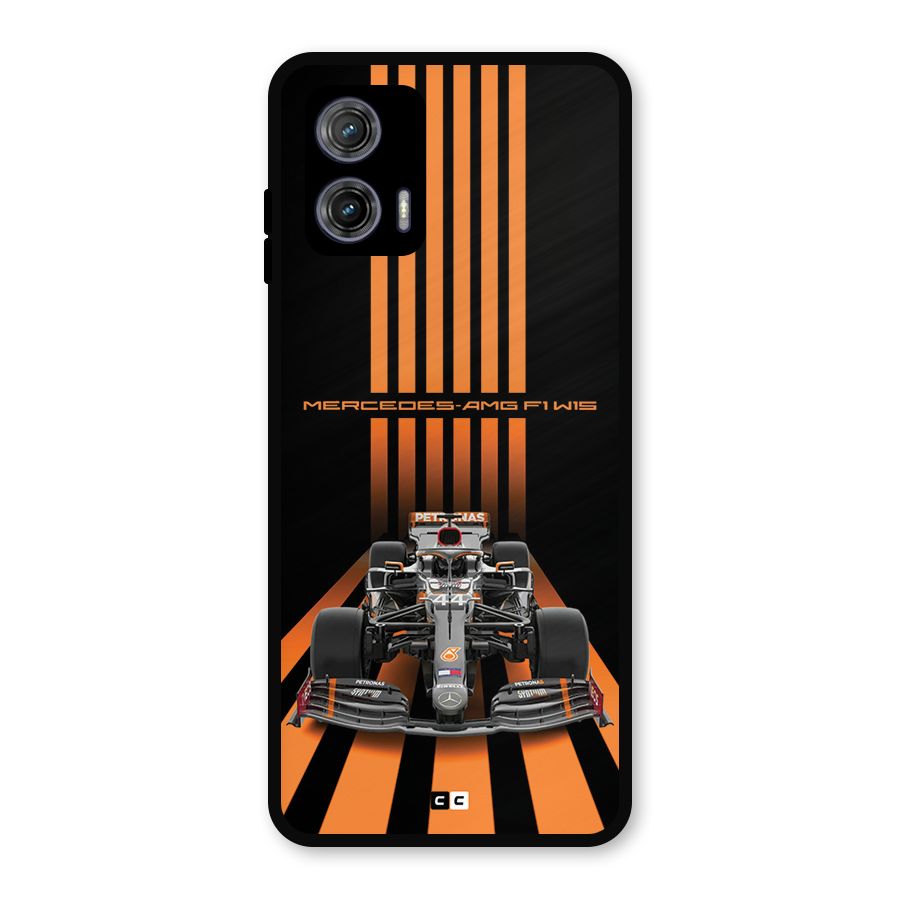 Supercar On Track Metal Back Case for Moto G73