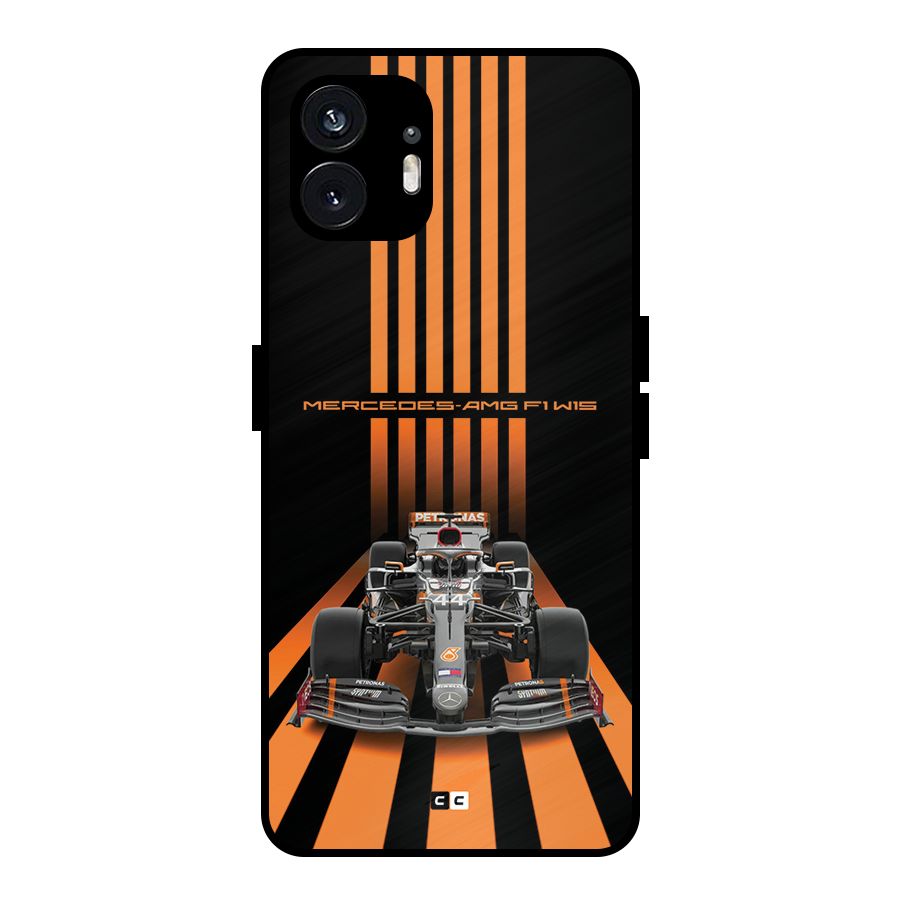 Supercar On Track Metal Back Case for Nothing Phone 2