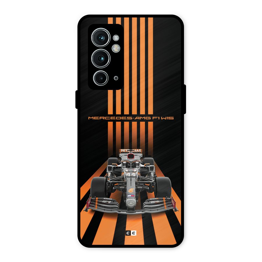 Supercar On Track Metal Back Case for OnePlus 9RT 5G