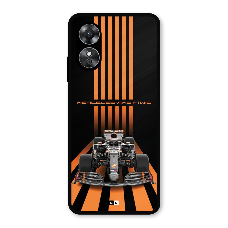 Supercar On Track Metal Back Case for Oppo A17