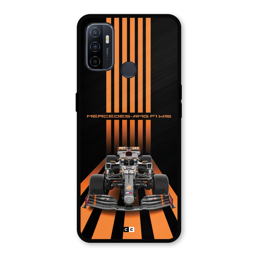Supercar On Track Metal Back Case for Oppo A53