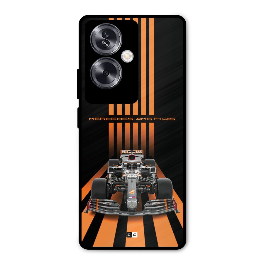 Supercar On Track Metal Back Case for Oppo A79 5G