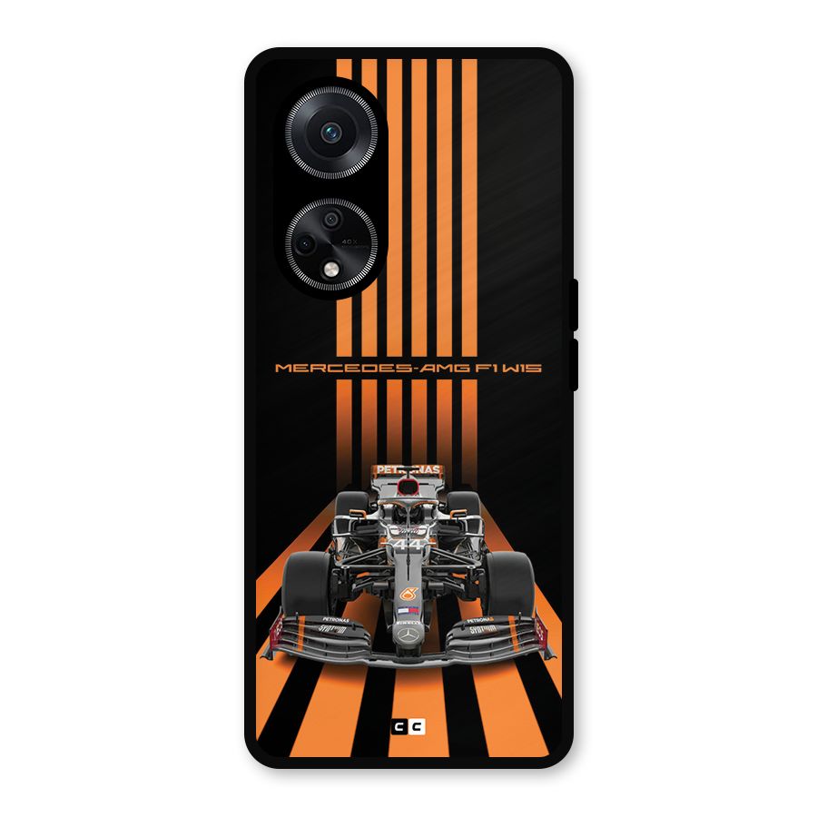Supercar On Track Metal Back Case for Oppo F23