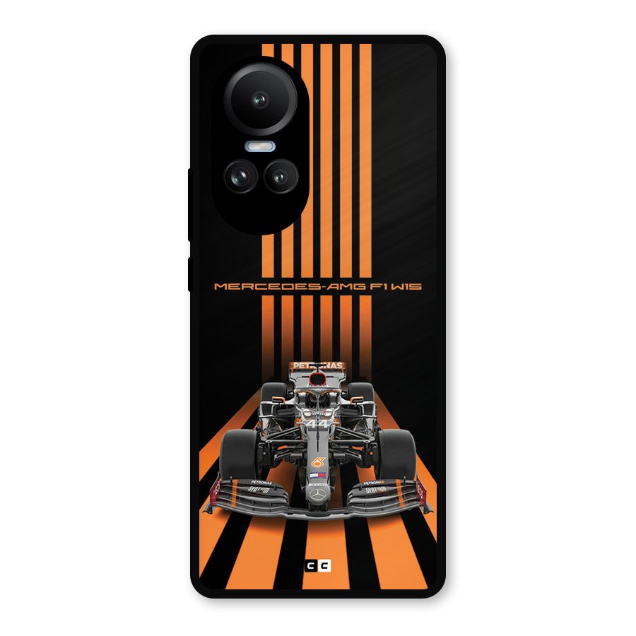 Supercar On Track Metal Back Case for Oppo Reno10