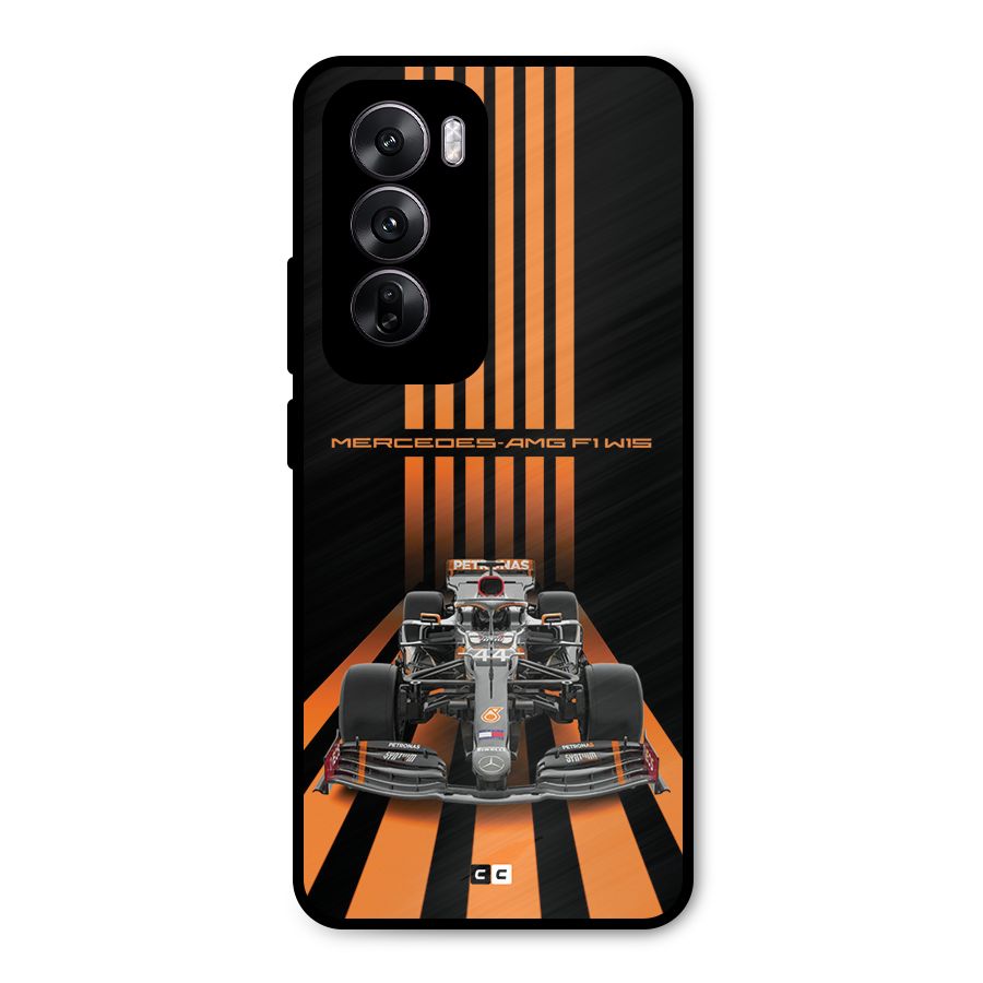 Supercar On Track Metal Back Case for Oppo Reno12