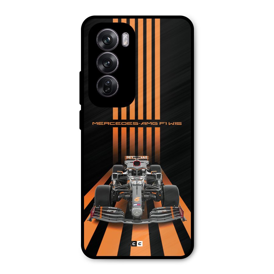 Supercar On Track Metal Back Case for Oppo Reno12 Pro