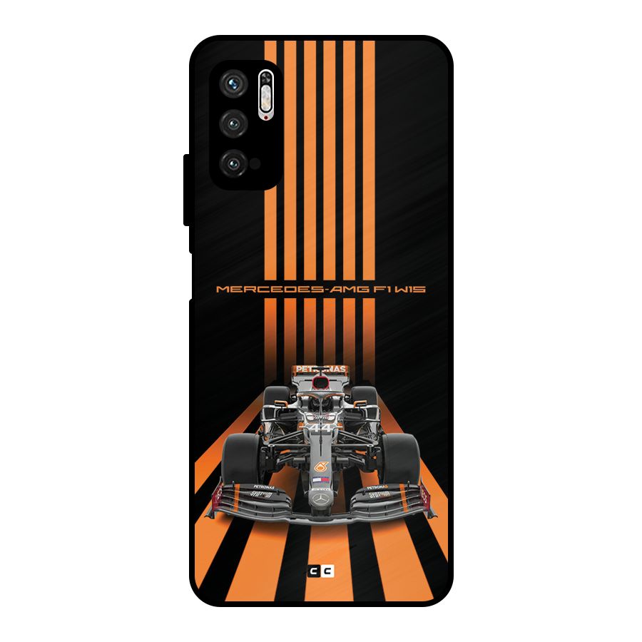 Supercar On Track Metal Back Case for Poco M3 Pro 5G