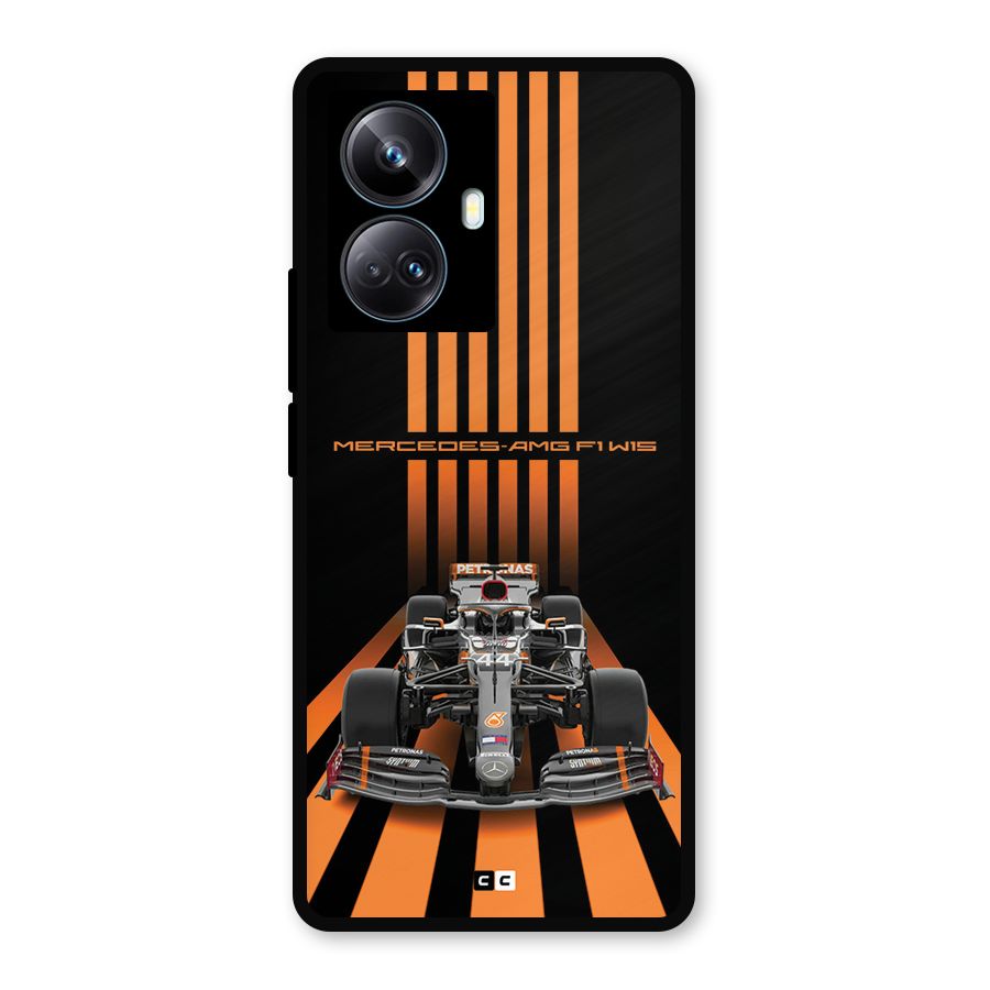 Supercar On Track Metal Back Case for Realme 10 Pro Plus