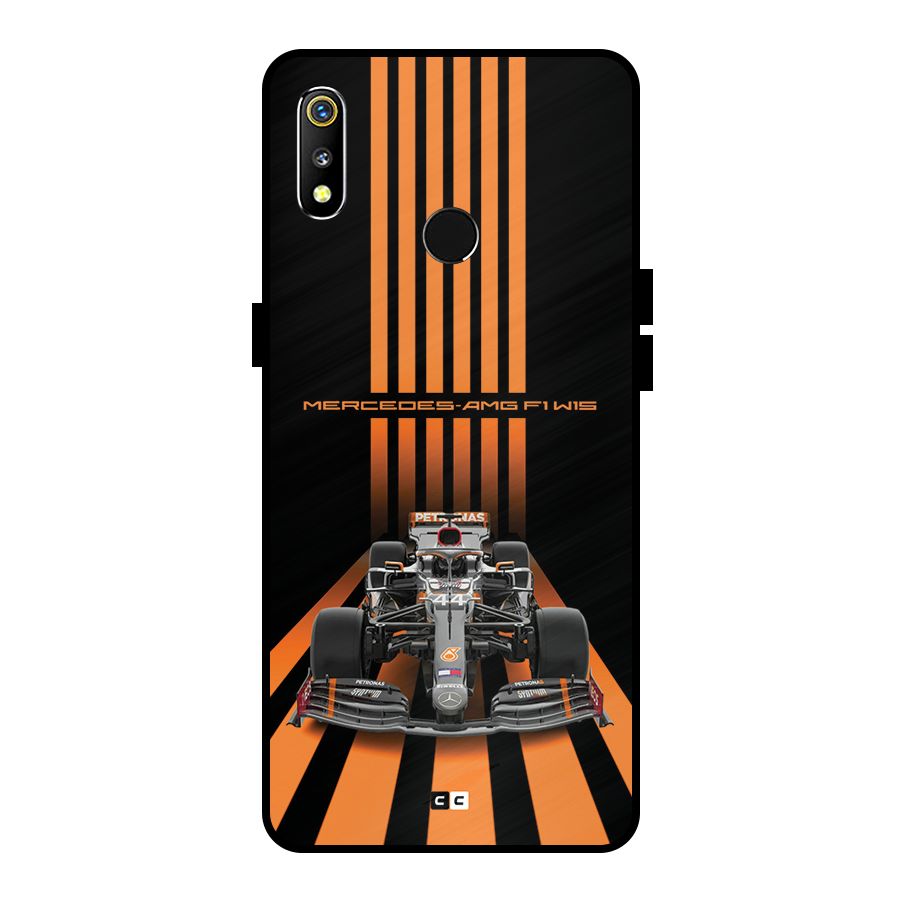 Supercar On Track Metal Back Case for Realme 3