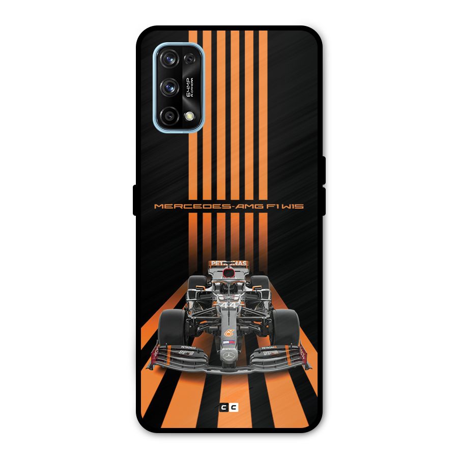 Supercar On Track Metal Back Case for Realme 7 Pro