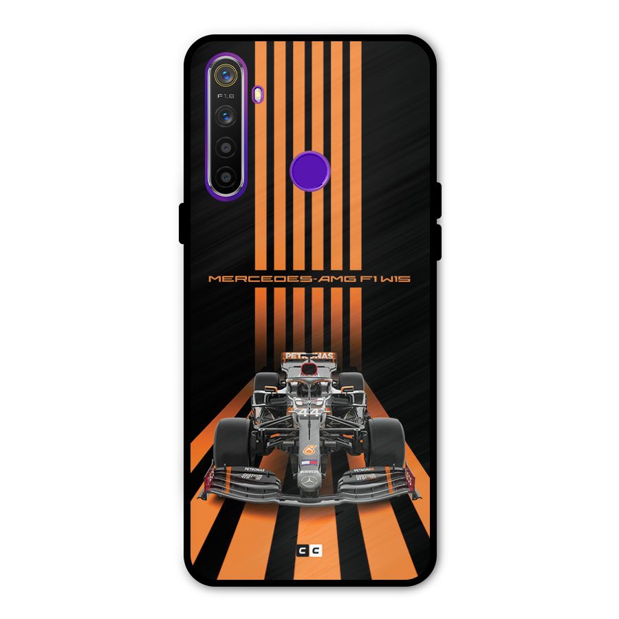 Supercar On Track Metal Back Case for Realme Narzo 10