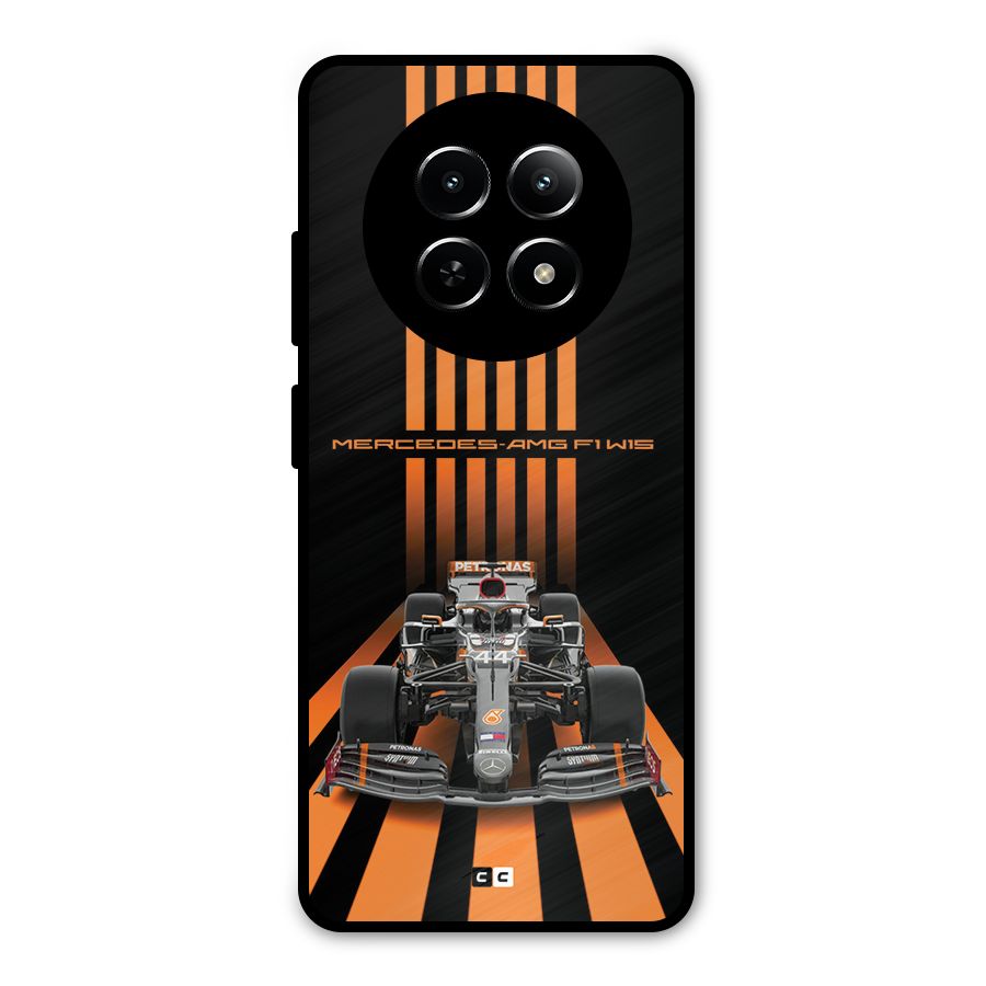 Supercar On Track Metal Back Case for Realme Narzo 70x 5G