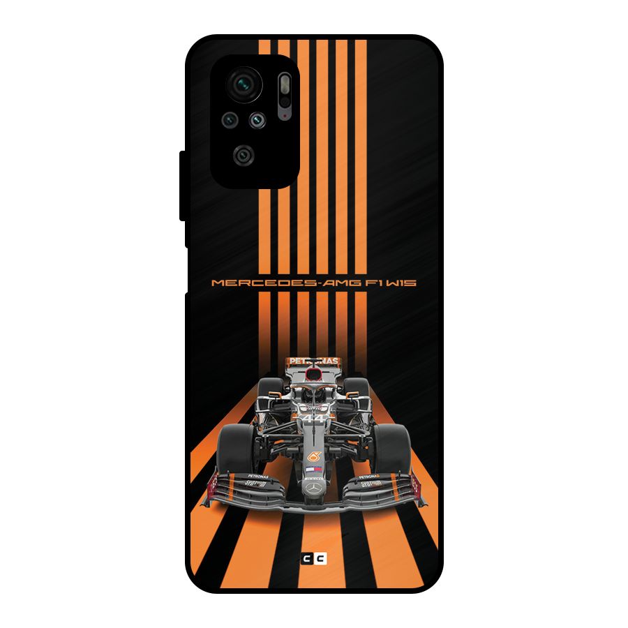Supercar On Track Metal Back Case for Redmi Note 10S