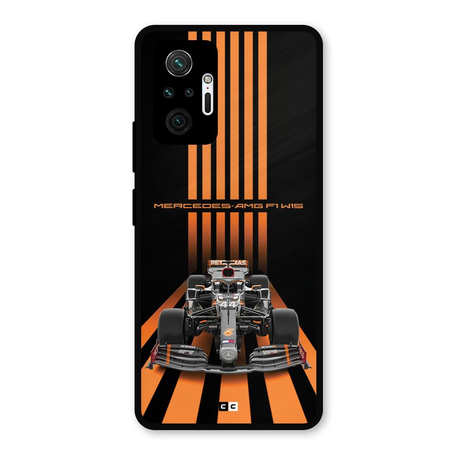 Supercar On Track Metal Back Case for Redmi Note 10 Pro