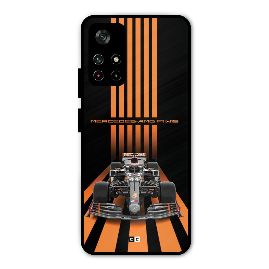 Supercar On Track Metal Back Case for Redmi Note 11T 5G