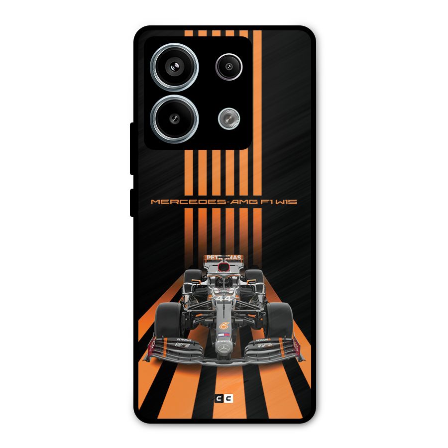 Supercar On Track Metal Back Case for Redmi Note 13 Pro 5G