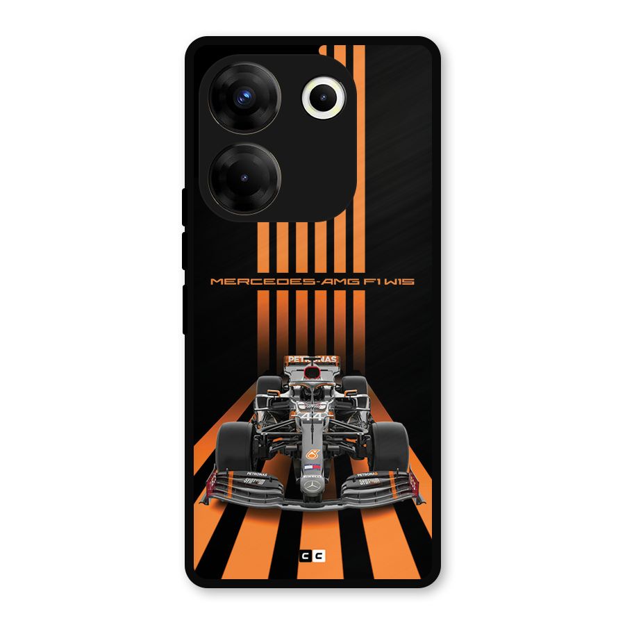 Supercar On Track Metal Back Case for Tecno Camon 20 Pro