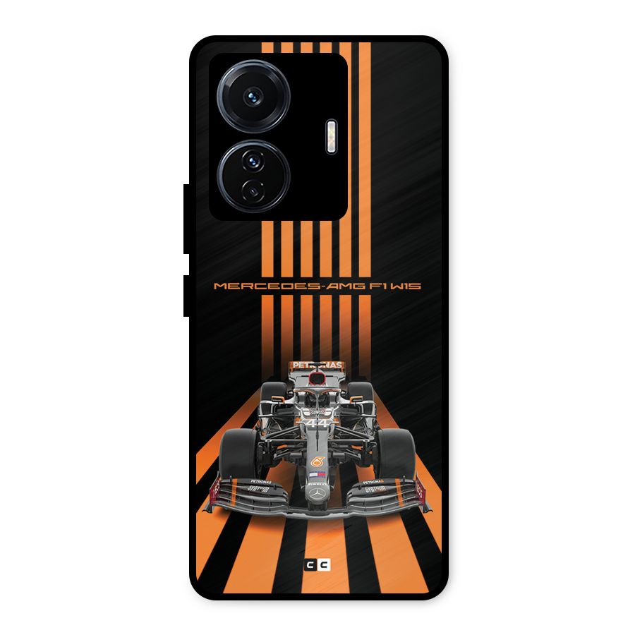 Supercar On Track Metal Back Case for Vivo T1 Pro
