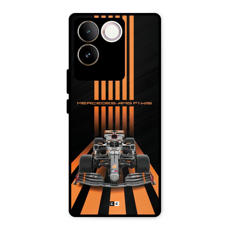 Supercar On Track Metal Back Case for Vivo T2 Pro