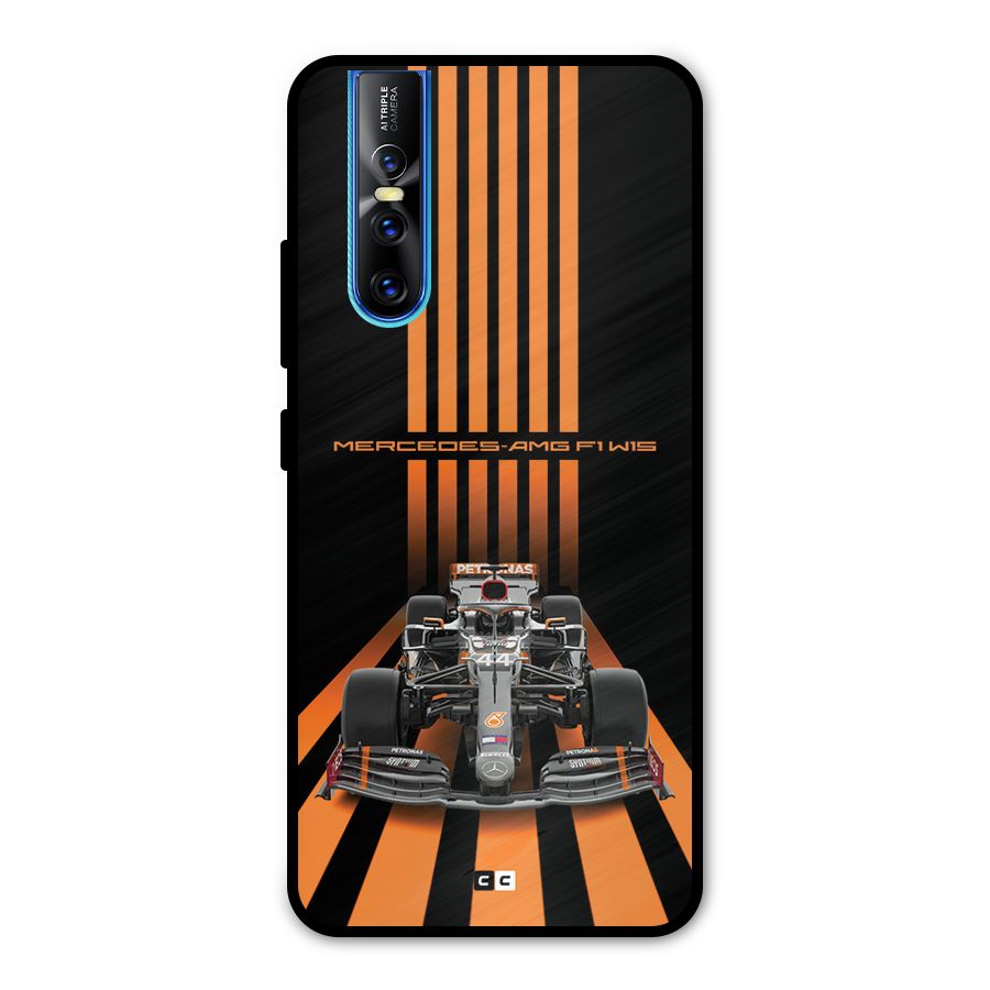 Supercar On Track Metal Back Case for Vivo V15 Pro