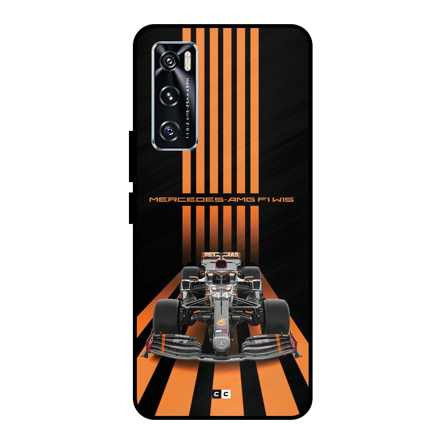 Supercar On Track Metal Back Case for Vivo V20 SE