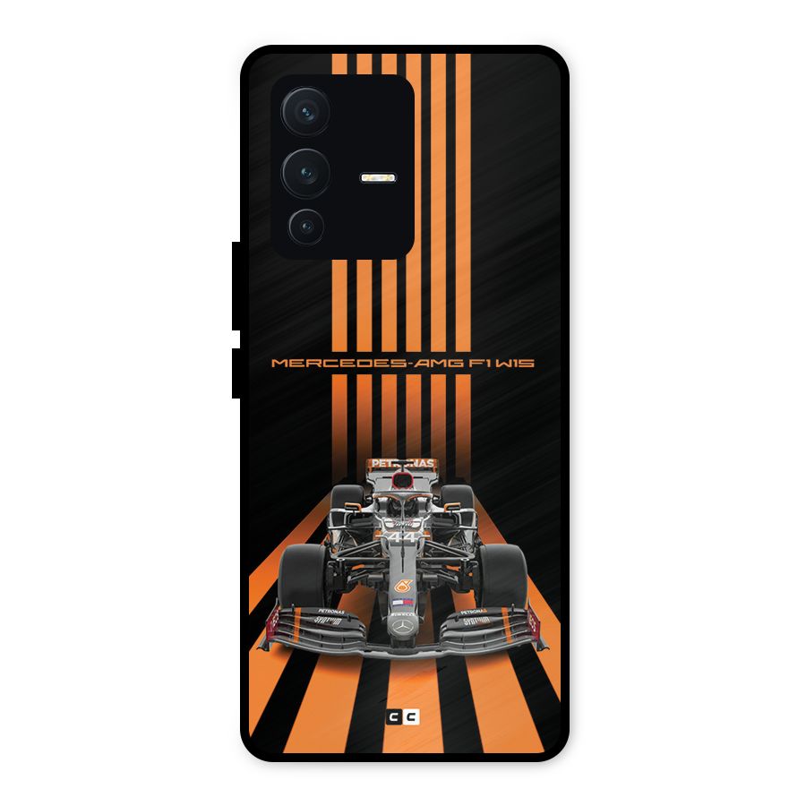 Supercar On Track Metal Back Case for Vivo V23 5G