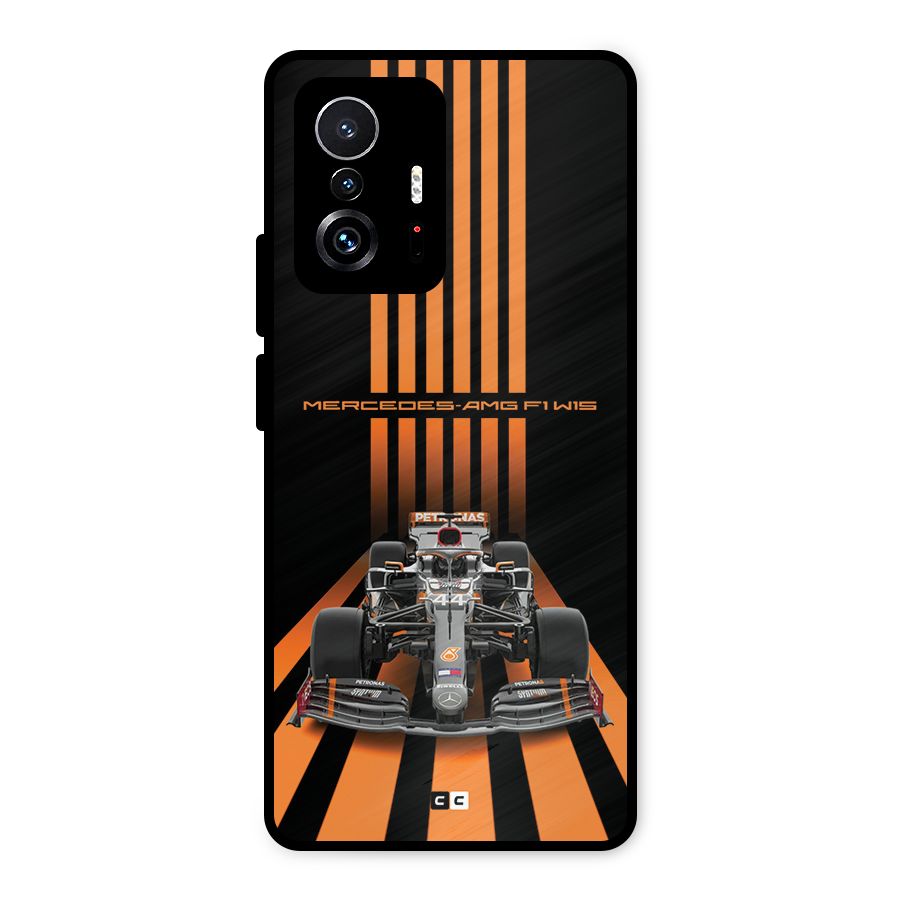 Supercar On Track Metal Back Case for Xiaomi 11T Pro