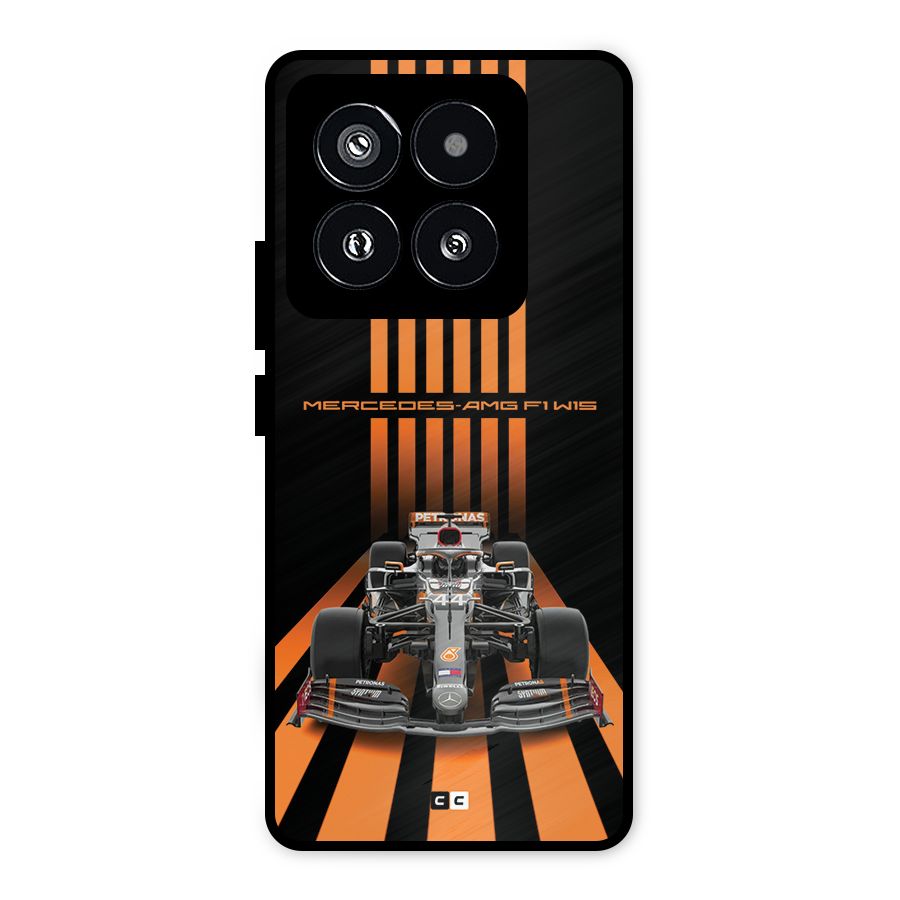 Supercar On Track Metal Back Case for Xiaomi 14 Pro