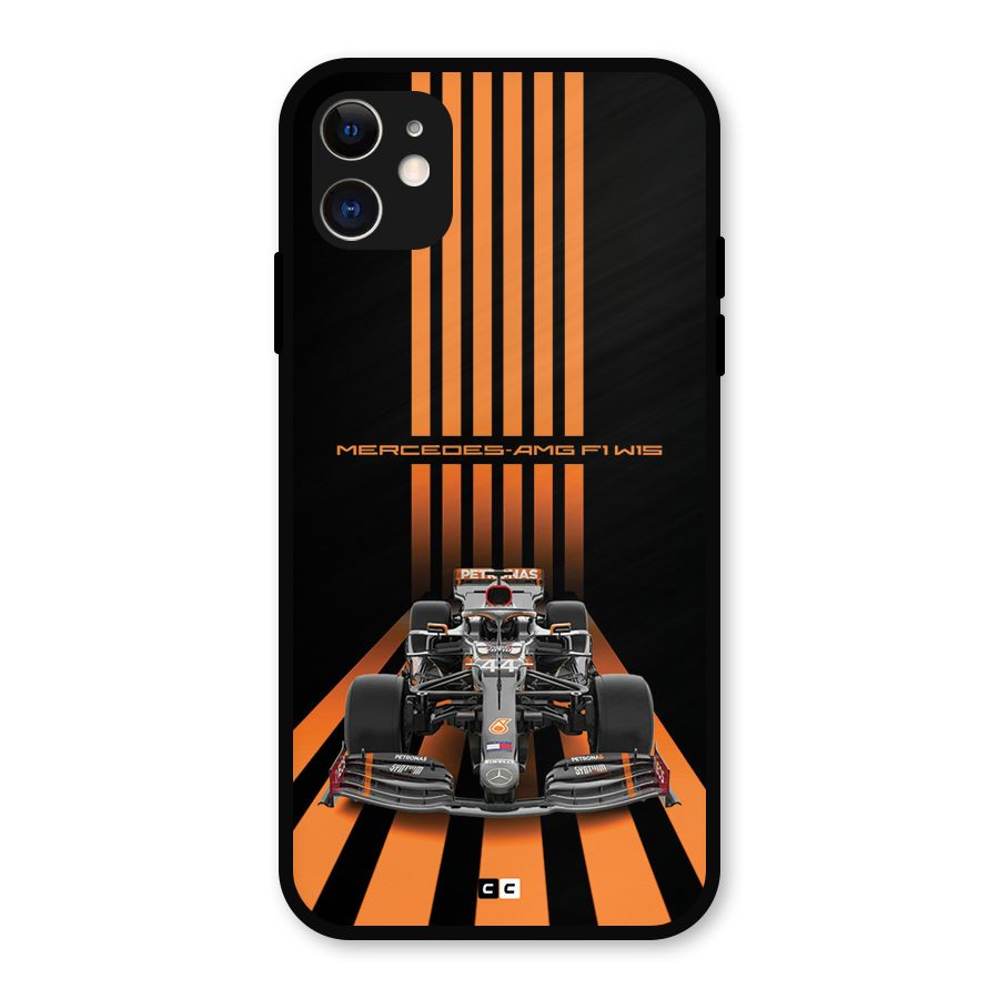 Supercar On Track Metal Back Case for iPhone 11