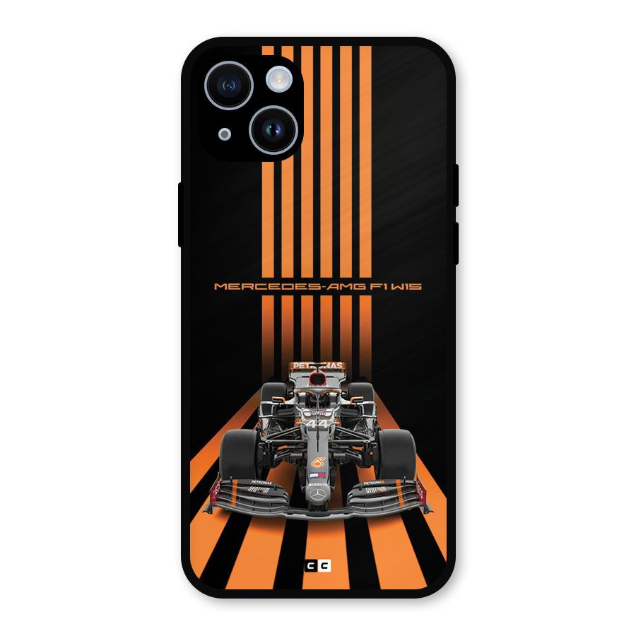 Supercar On Track Metal Back Case for iPhone 14