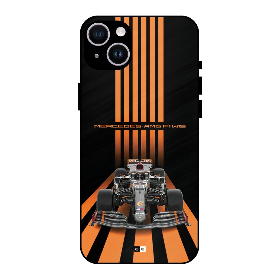 Supercar On Track Metal Back Case for iPhone 14 Plus
